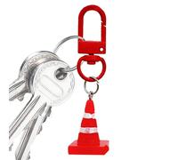Pendant De La Chaîne De Clés Du Cône De Route - Portable Minsi Road Road Cone Cley Ring, Fun Construction Thème Cadeau | Accessoires De Trousseau, Cônes De Blocs De Routes Amusants Pour Sacs À Dos, Sa