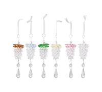 Pendant des Arbres en Acrylique, Brillance Très Visible, 6 Pièces, Pendentifs Suspendus De Vacances, Décoration De Noël Menable, Placement Réutilisable, Polyvalent, pour La Maison