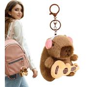 Pendant du sac Capybara, jouet de porte-clés en peluche capybara - Purse clés de la cale de clés Pendant le pendentif,Jouets en peluche en peluche mignonne pour anniversaire d'échange de remise des di
