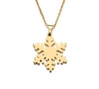 Pendant Elegant Lover's Snow Gold and Silver Color Necklace Engagement Jewelry,Colour:Gold-Color (Color : Gold-Color)