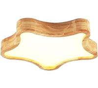 Pendant Light, Nordic Children's's Room Plafond Light Wood Solid LED Pentagram Creative Balle d'étude Plafait Lighttures pour le salon CHAMM