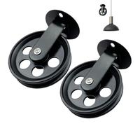 Pendant Light Pulley - Lifting Drive, Ceiling Hook Accessory, Heavy Duty Mounting Tool | Multipurpose Wall Ceiling Towing Pulley For Industrial Pendant Lights Garage Workshop Home Lighting Setup