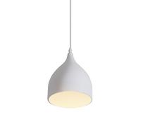 Pendant Light, Simple and Modern Hanging Lamp E27 Light Source Wrought Iron Pendant Light Simplified Chandeliers Black and White Single-Headed Lighting Fixtures Kitchen Bedroom Corridor Hotel Decorat