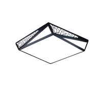 Pendant Light, Square Black Hollow Design LED Flush Mount Ceiling Light Cold Light, Warm Light, Neutral Light, Three Colors Adjustable Ceiling Lamp 3.9 inches Slim Lighting Fixture Easy Installation