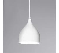 Pendant Lights 1- Light Modern Country Single Head White Metal American Creative Aluminum Ceiling Fitting Lights Fixtures Lighting Elegant Hardwired V-in (White)