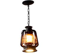 Pendant Lights, Industry Retro Chandelier Kerosene Lamp LED Horse Lantern Retro Kerosene Lamp Chinese Style Suct and Wrought Iron Pendant Light Dual Use Living Room Dining Room Bedroom Pend