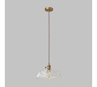 Pendant Lights, Japanese Glass Suspended Chandelier 1-Light Brass Pendent Lamp Dining Kitchen Island Ceiling Hanging Light Indoor Bedroom Adjustable Lighting Fixture D9.in Pendant(C)
