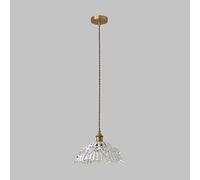 Pendant Lights, Japanese Glass Suspended Chandelier 1-Light Brass Pendent Lamp Dining Kitchen Island Ceiling Hanging Light Indoor Bedroom Adjustable Lighting Fixture D9.in Pendant(D)