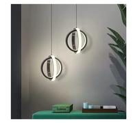 Pendant Lights, LED Bedside Chandelier Art Designer Chandelier Bedroom Study Living Room Home Creative Lamps and Lanterns Pendant(A,Warm White)