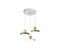 Pendant Lights, LED Chandelier Lamp - and Fashable Wrought Iron Chandelier Adjustable Height LED Hanging Lamp Ceiling Lighting Fixture Pendant Light Compatible with Restaurant Bar Decoratio