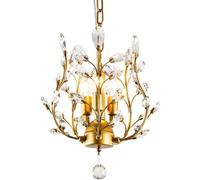 Pendant Lights, LED Chandelier Lamp Gold Luxury Crystal Pendant Lamp European - Decorat Ceiling Chandelier Adjustable Home Lighting Hanging Light Compatible with Porch Living Room Ha