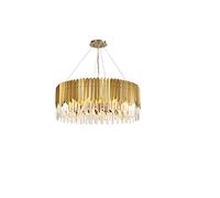Pendant Lights, LED Chandeliers Crystal Chandelier Luxury Gold Crystal Small Round Chandelier Lighting Compatible with Dining Room Fixtures Kitchen Island Not Included Adjustable Chain Ch