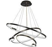 Pendant Lights, The LED Dimming Restaurant Pendant Lights Living Room Remote Control Chandelier Ring Shape Chandelier Cafe Bedroom Hanging Lights Pendant