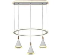 Pendant Lights, White/Black Hanging Lamp Dining Ceiling Home Chandelier Light Luxury - Fash Living Room Bedroom Lamp Villa Bar Wrought Iron Chandeliers （Size:H60D43cm） Indoor Lighting Chandelier L