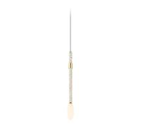 Pendant Lights, White Long Chandelier Compatible with Kitchen Island Sink Dining Room Bedroom Hallway - Natural Stone Linear Pendant Light Ceiling - Green Marble Hanging Light Fixture with Mil