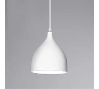 Pendant Lights White Metal Pendant Light Chandelier American - Aluminum Shade Adjustable 1- Light Modern Country Single Head Restaurant fot Living Room Corridor Ceiling Lamp Compatible with Barn Farm