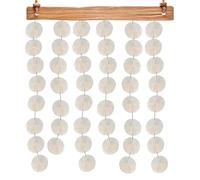 Pendant Muschel | Charme de coquille de 2 pouces | Shell Mussel Shells Moues roundes naturelles avec 2 trous polyvalents pour les bijoux Culture Home Project Artisan