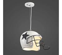 Pendante de casque de football créatif Lights E27 / E26 Éclairage Éclairage Résine + Pragage suspendu en fer pour le café Restaurant Bar Table Vêtements Hanging Lights [Energy Class A ++] Aqiong
