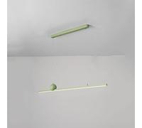 Pendante linéaire Moderne îlot d'îlot de Cuisine Chandelier Long Strip Lampe Prost Nordique Vert MINIMALMAUX Noir Contemporain Éclairage d'éclairage pour la Salle à Manger du Bureau