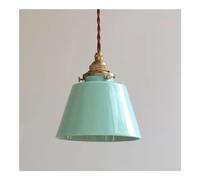 Pendante Verre en Laiton Antique - Salle à Manger Moderne, Farmhouse Pendant léger l'évier l'îlot de Cuisine. Lampe Plafond Blanche, Rouge Verte Compatible avec b