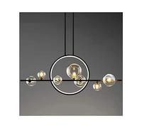 PendantLight, à Bulles Longues en Verre Moderne Abat-Jour en Verre Transparent créatif Lampe Suspendue LED pour luminaires de Salle à Manger de Salon