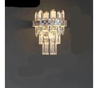 PendantLight, Lustre en cristal de luxe à LED, lustres de décoration d'intérieur modernes, salon, chambre à coucher, table à manger, lampes suspendues, plafonnier (applique murale, Neutre_Or)