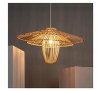 Pendantlight, V-Intage Japonais Wabi-Sabi Style Pendant Lights Personnalité Roard Art Hand Woven Lamp Living Room Restaurant Café Chandeliers