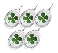 Pendants à quatre feuilles Charmes Spinner Kits bijoux Chaîne à métier à tisser Collier Lucky Charm Collier de la clé de couvercle Pendante Pendre Clé suspendu décor baim