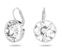 Pendants d'oreilles Bella Mini, Taille ronde, Blanches, Métal rhodié OS