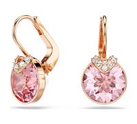 Swarovski Boucles d'oreilles Bella V Taille ronde Rose Placage de ton or rosé OS