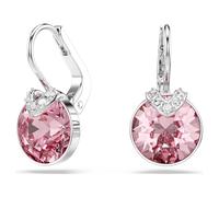 Pendants d'oreilles Bella V, Taille ronde, Rose, Métal rhodié OS