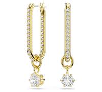 Pendants d'oreilles Constella, Taille ronde, Blanches, Doré à l’or 18 carats (750/1000) OS