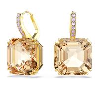 Swarovski – Boucles d'oreilles Millenia – tailles mixtes – cristaux caramel – bain ton doré