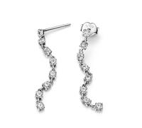Pandora Boucles d'oreilles pendantes Timeless – Argent sterling, 8 zircones cubiques transparentes