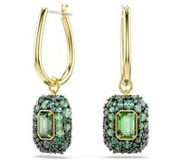 Pendants d'oreilles Sublima, Taille octogonale, Vertes, Doré à l’or 18 carats (750/1000) OS