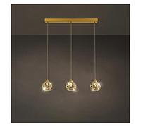 Pendants, LED Chandelier Lampe - Restaurant Small Single Pendants Lights Compatible avec Une îlot de Cuisine Round Crystal Suspendu Lampe à Manger Home décor Moderne LED Chandelier