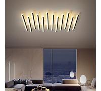 Pendants Lights, LED PLADIER LA LIGENTE Ligne LIGNAGE Plage ALIMENTABLE LUMIÈRE DE Place Contemporain Light Dimmable 6500K avec télécommande [Classe d'énergie A Pendant (12 têtes 95W)