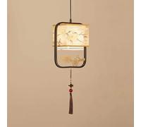Pendants Milieu siècle, Metal Moderne + Tissu E27 Chandelier Compatible avec la Salle à Manger Cuisine Asle Couloir de Chevet, Plafond d'éclairage du Pendentif