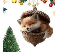 Pendants pour Arbre De Noël - 2D Plat Pendant Les Fêtes d'hiver | Pendant Animal en Acrylique pour Arbre De Noël,pour Salon Chambre Cheminée Porte Mur Sac À Épaule Sac Fourre-Tout À Dos