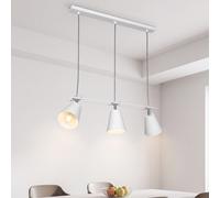 Pendelleuchte 3-flammig E27 Blanc Couverture Lampe Spot Moderne à Manger