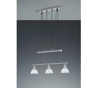 Pendelleuchte 3x E14 En Nickel Moderne Suspensions Lampe Couverture Salon Verre