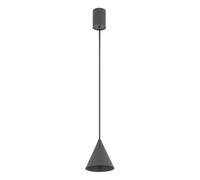 Pendelleuchte Cuisine Métal Cône Umbra Gris GU10 Ø11 CM à Manger Lampe Suspendue