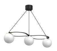 Pendelleuchte Cuisine Verre Métal Noir or Blanc E27 85 CM Suspendue Blendarm