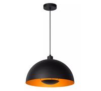 Pendelleuchte Métal Cuisine or Noir Rond Ø40 CM E27 Lampe Suspendue Indirect