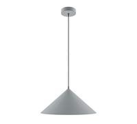 Pendelleuchte Métal Gris 3 Montagearten E27 Ø 35 CM H : Max. 318 Lampe Suspendue