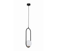 Pendelleuchte Noir Blanc Métal Verre Moderne Lampe Suspendue à Manger Naesala
