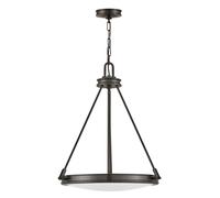 Pendelleuchte Noir Blanc Rond Ø 54,3 CM 4x E14 Métal Verre Suspendue à Manger