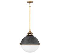 Quintiesse Fletcher lampe suspendue 3x60 W blanc-laiton QN-FLETCHER-P-L-AZ
