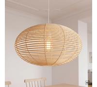 Pendelleuchte Salle à Manger Bambou L: 60 CM E27 Nature Salon Lampe Suspendue