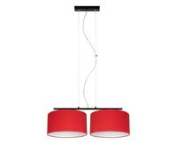 Pendelleuchte Salle à Manger Blendarm Tissu Noir Rouge Blanc 70 CM Suspendue E27